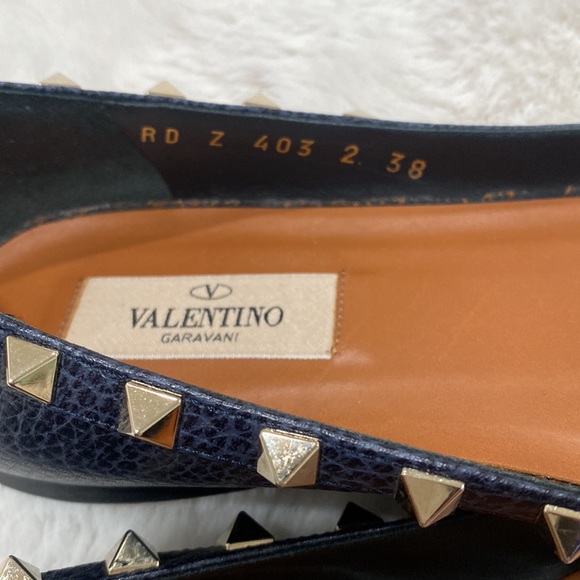 Valentino leather flats with studs - Picture 7 of 8
